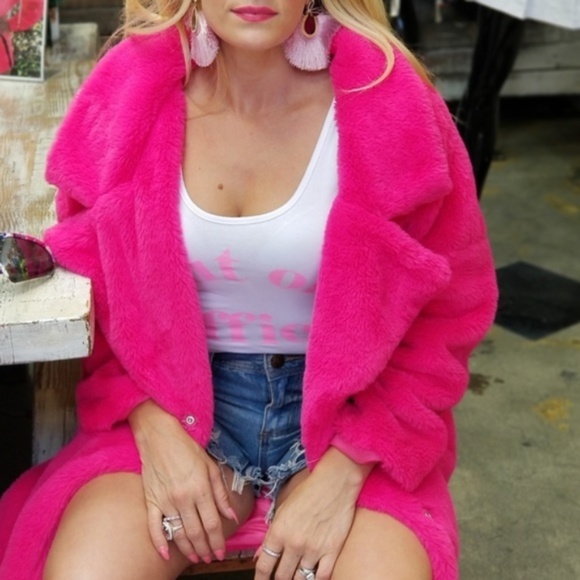 MODA ME COUTURE Jackets & Blazers - #1 BEST SELLER ! Hot Pink Fun Womens Coat Jacket